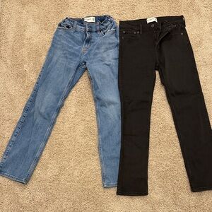 Abercrombie Kids Blue and Black Skinny Jeans